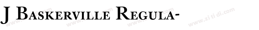 J Baskerville Regula字体转换